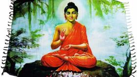 Canga de Praia Indiana Deuses Hindus - Violeta Escuro