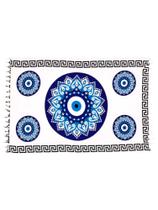 Canga de praia olho grego/ mandala olho grego em viscose