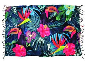 Canga De Praia Tucano Floral Onça Verão Piscina Em Viscose Cor:Estampa 02Tamanho:Único Canga De Praia Tucano Floral Onça Verão Piscina Em Viscose Cor:Estampa 02Tamanho:Único
