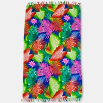 Canga e Saída de Praia Poliéster Flores e Folhas Canga e Saída de Praia Poliéster Flores e Folhas