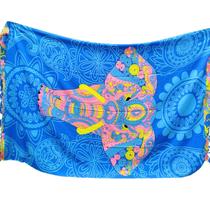 Canga Estampada Colorida Lencinho Saída De Praia Poliéster