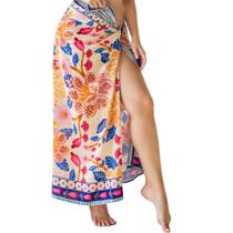 Canga Linda em Viscose Estampada Moderna para Saída De Praia e Piscina - Moda Verão