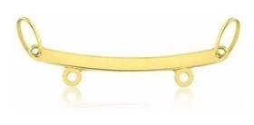 Canga Para 2 Pingentes Separador De 2.6 Cm De Ouro 18k - 750 Canga Para 2 Pingentes Separador De 2.6 Cm De Ouro 18k - 750