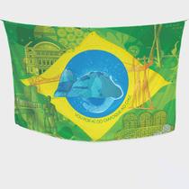 Canga/Pareô Sublimado Brasil Cultura 1,00x1,50m - Fera Print