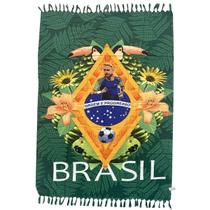 Canga Praia Brasil Tucano Papagaio Jogador Seleção Bandeira