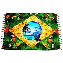 Canga Praia Brazil Fauna Diversas Flora Moda Verão Beach Bandeira Brasil Litoral Canga Praia Brazil Fauna Diversas Flora Moda Verão Beach Bandeira Brasil Litoral