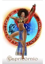 Canga Praia Signos Poliéster Moda Verão Beach Astrologia