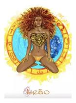 Canga Praia Signos Poliéster Moda Verão Beach Astrologia