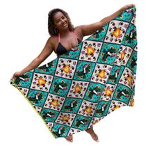 Canga Saída de Praia e Piscina c/ Pompom Kim