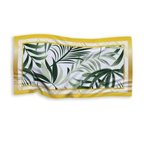 Canga Saída De Praia Estampa Folhagem Verde/Dourado 125X70 Canga Saída De Praia Estampa Folhagem Verde/Dourado 125X70