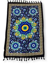 Canga Saída de Praia Poliéster Estampa Olho Grego e Mandala