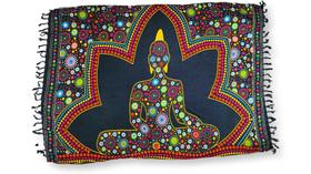 Canga Saída de Praia Tecido Viscose Estampa Chakras