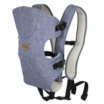 Canguru Air Para Bebê Confortável e Postura correta 3 Posições Tecidos Arejados 3,5kg até 9kg Azul Mescla KaBaby 17200A - Kavod