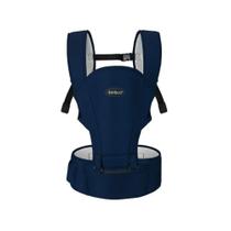 Canguru Básico 05 em 01 Suporte Acolchoado Fivela Peitoral Assento Removível 06 a 15kg Azul