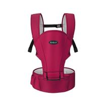 Canguru Básico 05 em 01 Suporte Acolchoado Fivela Peitoral Assento Removível 06 a 15kg Rosa Escuro