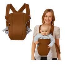 Canguru bebe ergonomico 3 em 1 mochila carregador ajustavel ate 15kg passeio crianca baby marrom