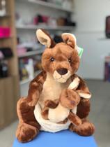 Canguru com Filhote de Pelucia Antialergico Medio Fizzy Toys FE7283 Canguru com Filhote de Pelucia Antialergico Medio Fizzy Toys FE7283
