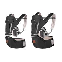 Canguru Ergonômico 12 Posições Bebê Com Assento 3 Em 1 Preto