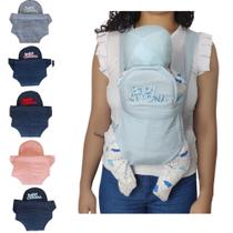 Canguru Ergonômico de Bebê Infantil Baby Carona Macio e Ajustável Várias cores
