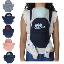 Canguru Ergonômico de Bebê Infantil Baby Carona Macio e Ajustável Várias cores