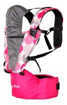 Canguru Ergonômico Hipseat Baby Style Confortável e Seguro para Bebês até 15kg