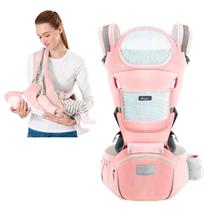 Canguru Para Bebe Confort Seguro C/ Apoio E Bolsa Ergonômico Poliéster