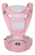 Canguru para Bebê Ergonômico Classic 3 em 1 12 Posições Até 36kg Rosa Aiebao