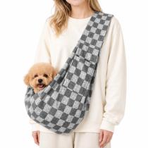 Canguru para Cães AXEARTE para Cães Pequenos 2-7kg Cinza Xadrez Canguru para Cães AXEARTE para Cães Pequenos 2-7kg Cinza Xadrez