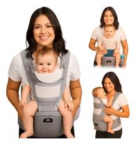 Canguru Seguro Ergonômico Com Apoio Na Cintura Pronta Aiebao