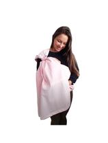 Canguru Sling de Argola Com Ombreira Carregador De Bebe Proteção Bebe Estampa Rosa Poa Antialérgico 100 algodão lavável até 20 kilos Best Sling