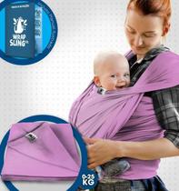 Canguru Wrap Sling Bebê Carregador Carrier Rosa Bebê