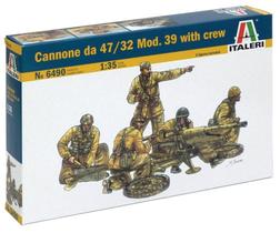 Canhão 47/32 Mod. 39 Com Figuras 1/35 Italeri 6490 - Kit para montar e pintar - Plastimodelismo