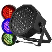 Canhão De Led Refletor Jogo de Luz 36 LEDs 30W RGB e Strobo P/ Palco, eventos, Luz para festa LK362