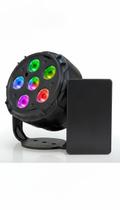 Canhão De Luz Led RGB Com Bluetooth E Controle 11cm - Congratulations Store