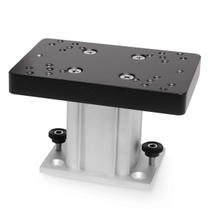Canhão de montagem em pedestal 1904030 com base fixa de alumínio de 10 cm