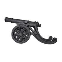 Canhão Decorativo de Jardim Réplica em Ferro Fundido Pequeno Preto Fundição São Cristóvão Canhão Decorativo de Jardim Réplica em Ferro Fundido Pequeno Preto Fundição São Cristóvão