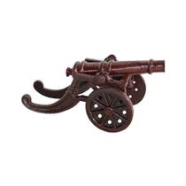 Canhão Guerra Jardim Decorativo Ferro Fundido Marrom Pequeno Canhão Guerra Jardim Decorativo Ferro Fundido Marrom Pequeno