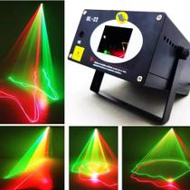 Canhão Holográfico Laser Jogo De Luz Led Projetor De Raio Flash Iluminação HL22 LK122 TB1232