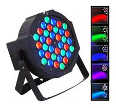 Canhão Jogo de Luz 36 LED RGB Mini Par Festa Balada MO-TY36