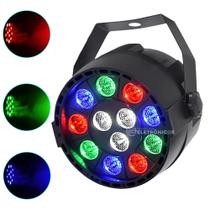 Canhão Jogo de Luz Strobo Efeito RGBW 12 LEDS 36W iluminação Profissional LK121 Canhão Jogo de Luz Strobo Efeito RGBW 12 LEDS 36W iluminação Profissional LK121