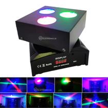 Canhão Laser Cabeça Giratória 3 Led Coloridos Strobo Diversas Combinações De Cores DS5932 Canhão Laser Cabeça Giratória 3 Led Coloridos Strobo Diversas Combinações De Cores DS5932