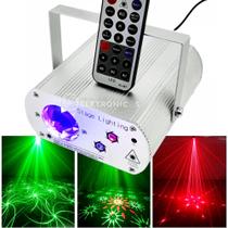 Canhão Laser Raio Holográfico Jogo De Luz Led Rgb Acompanha Controle Remoto WS3313