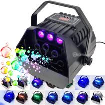 Canhão Luzes RGB e Bolhas de Sabão Com Controle Remoto Bivolt - 1948816