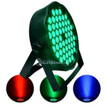 Canhão Refletor Jogo De Iluminação 54 Leds Com Mistura De Cor Ideal Para Boates Shows 388491