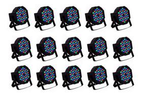 Canhão Refletor Led 36 Rgb Bivolt Dmx Digital Slim - 15Und