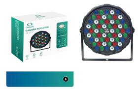 Canhão Refletor Onistek 60 Leds RGB 80w com Sensor de Áudio