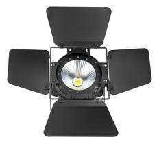 Canhao Refletor Par 64 1 Led 200w Cob Branco Com Barn Door