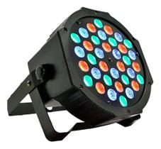Canhão Refletor Rgb 18/36 Leds 1w Par 64 Slim Strobo Balada