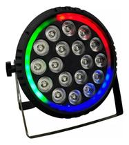 Canhao Refletor Slim 18 Leds Rgbwauv 18w Fita Led Rgb Dmx Canhao Refletor Slim 18 Leds Rgbwauv 18w Fita Led Rgb Dmx