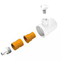 Canhão Válvula de Hidromassagem ABS 50mm para Piscina de Alvenaria, Vinil e Fibra Brustec